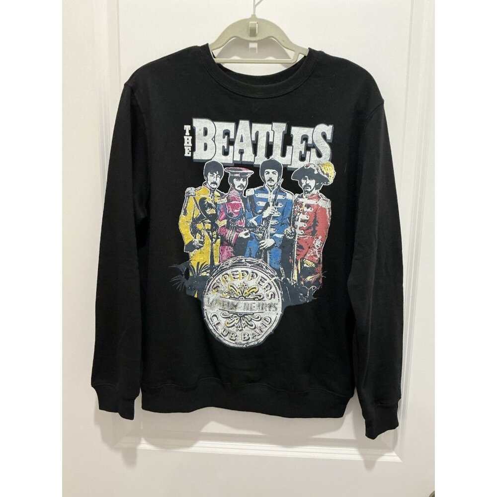 The Beatles Sgt. Peppers Hybrid Apparel Sweatshirt Large Black Pullover